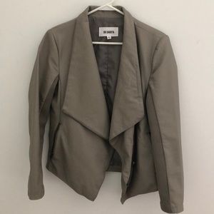 BB Dakota Peppin Vegan Leather Drapey Jacket